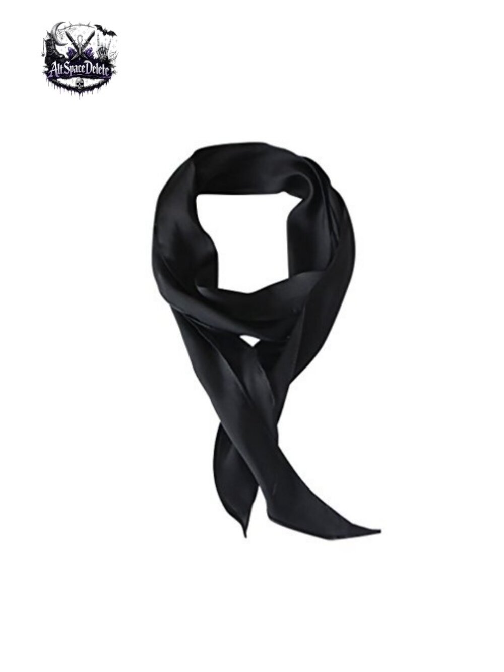 Silk Touch Long Skinny Neckerchief Head Scarf & Purse Tie